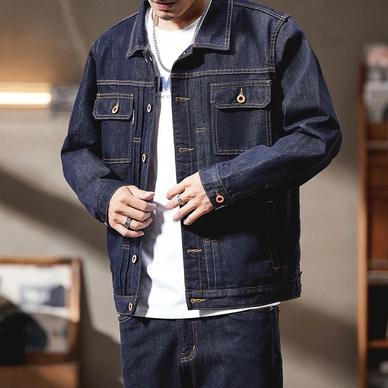 SANTASTIC Denim Jackets Men Blue-3