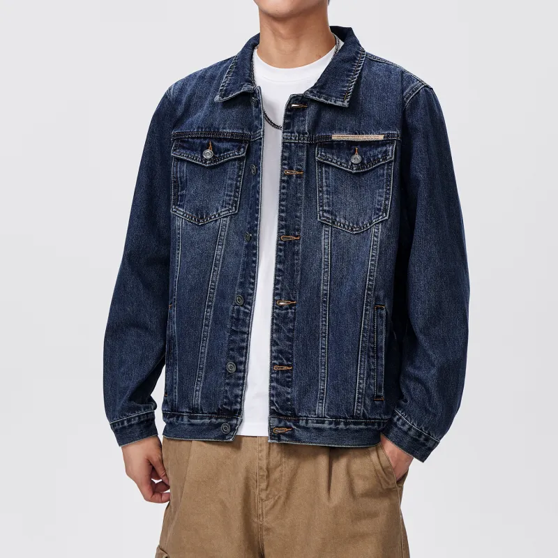 SANTASTIC Denim Jacket Men's Gray Blue-3