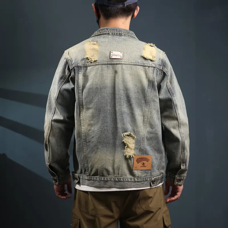SANTASTIC Denim Jacket Men's Vintage-4