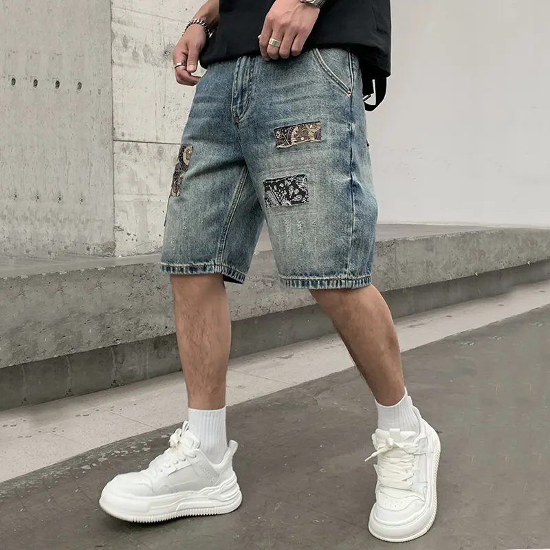 SANTASTIC Denim Shorts Men's Blue-3