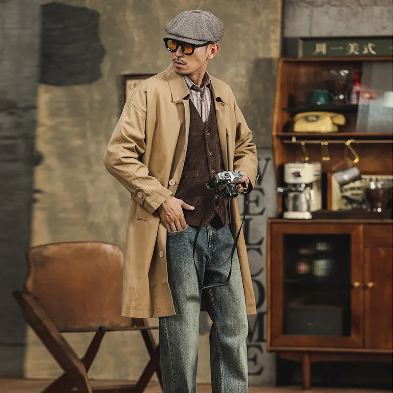 SANTASTIC Trench Coats Men-5