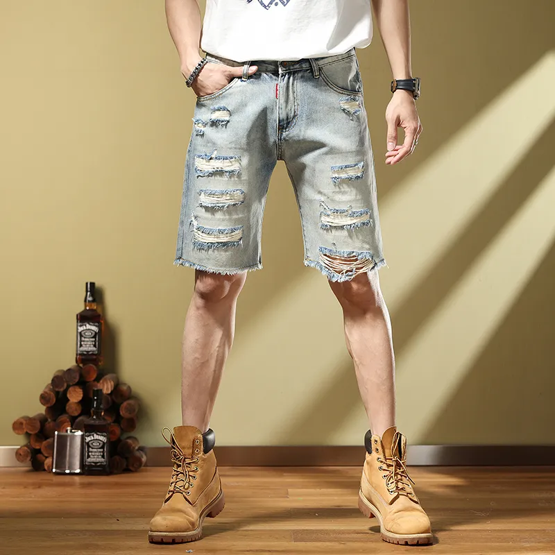 SANTASTIC Denim Shorts Men's Blue-2