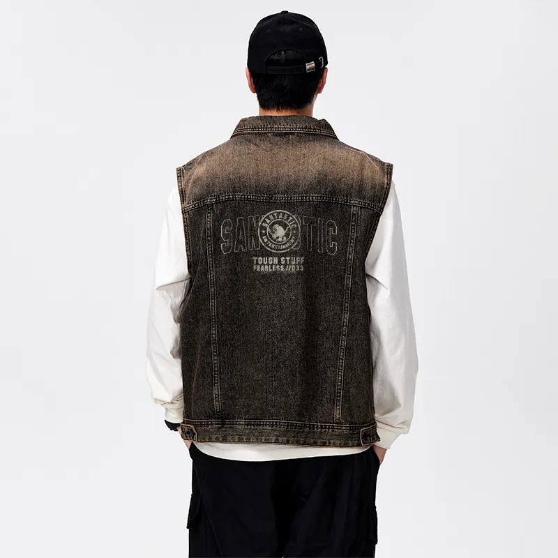 SANTASTIC Vests Men Vintage Yellow-4