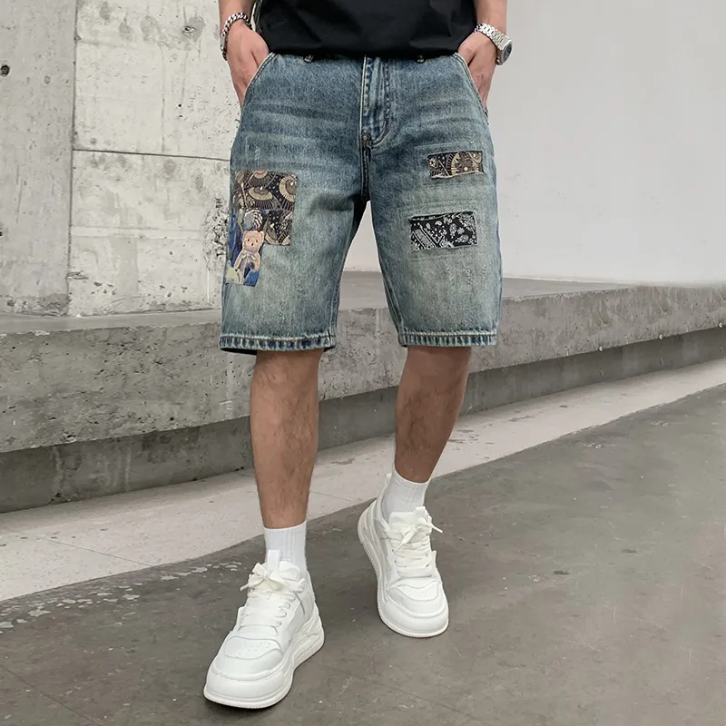 SANTASTIC Denim Shorts Men's Blue-2