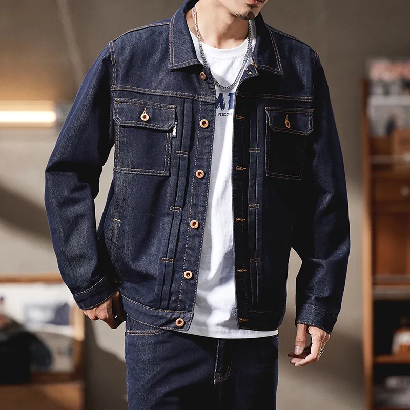 SANTASTIC Denim Jackets Men Blue-2