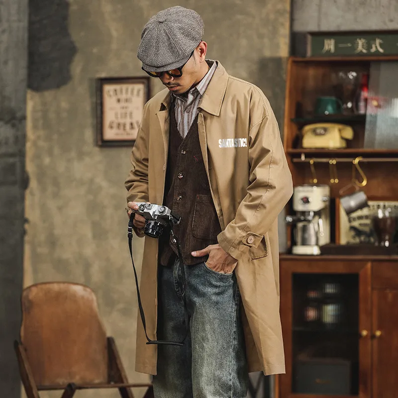 SANTASTIC Trench Coats Men-4