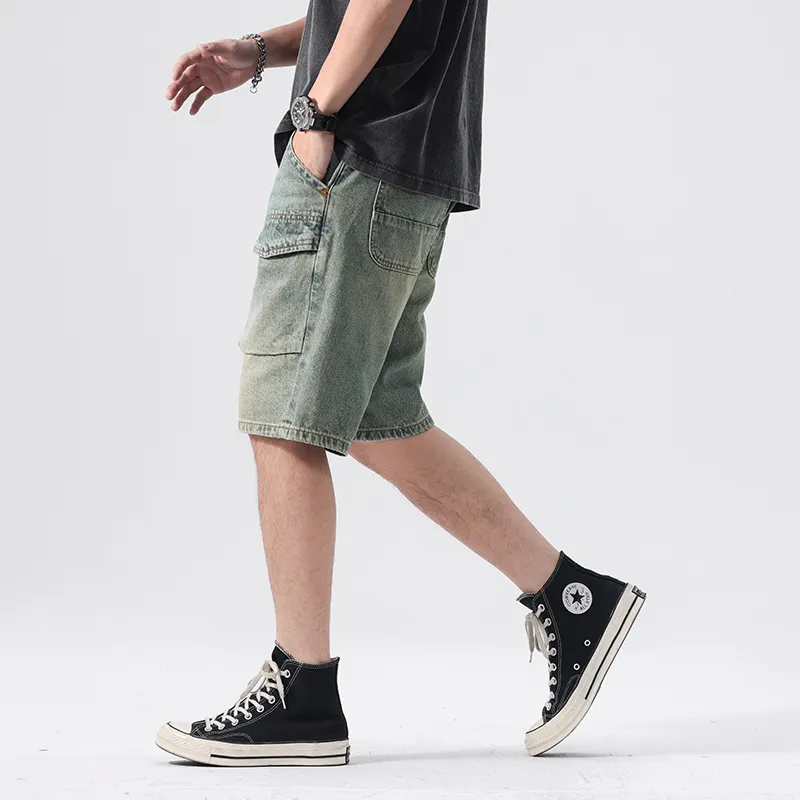 SANTASTIC Denim Shorts Men's Blue-5