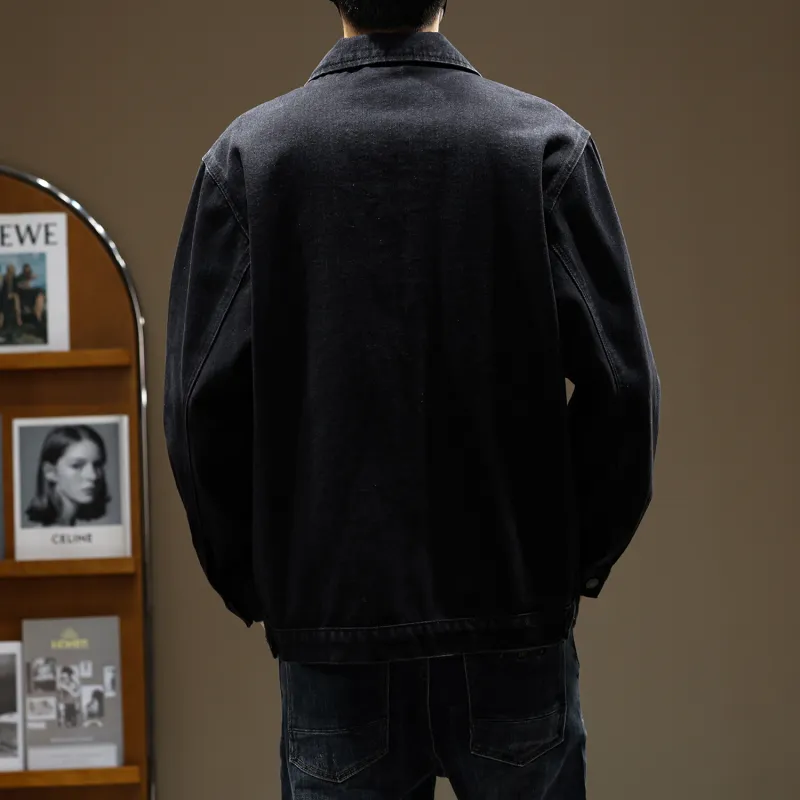 SANTASTIC Denim Jacket Men's Black-5