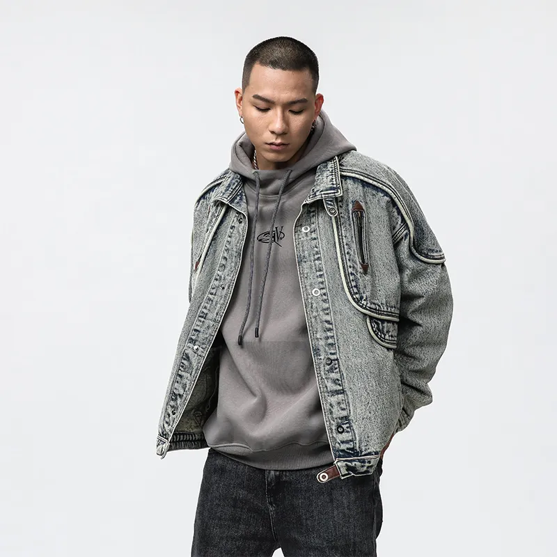 SANTASTIC Denim Jacket Men's Vintage Blue-3