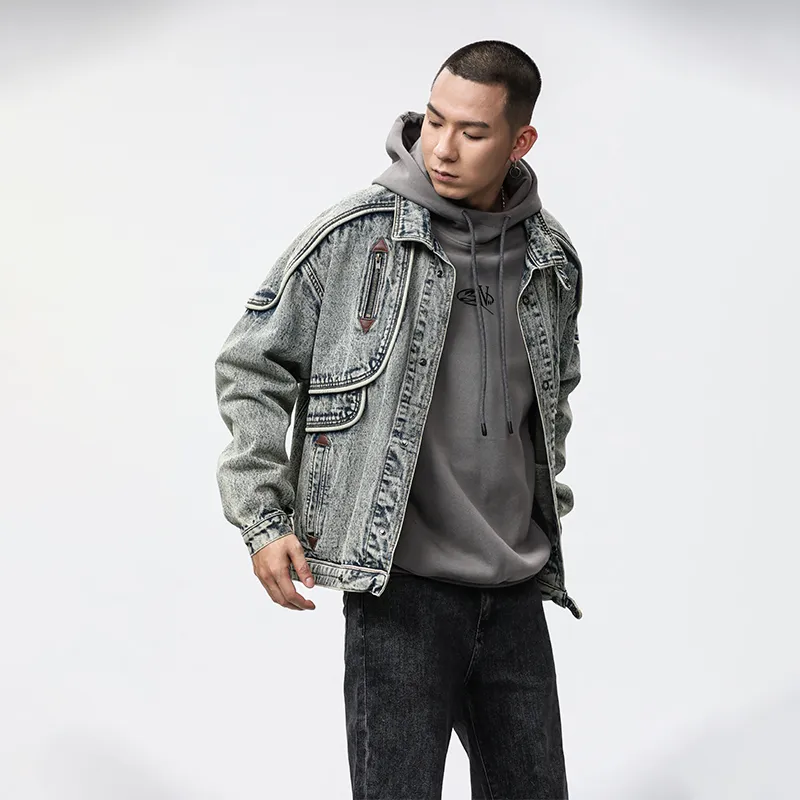 SANTASTIC Denim Jacket Men's Vintage Blue-2