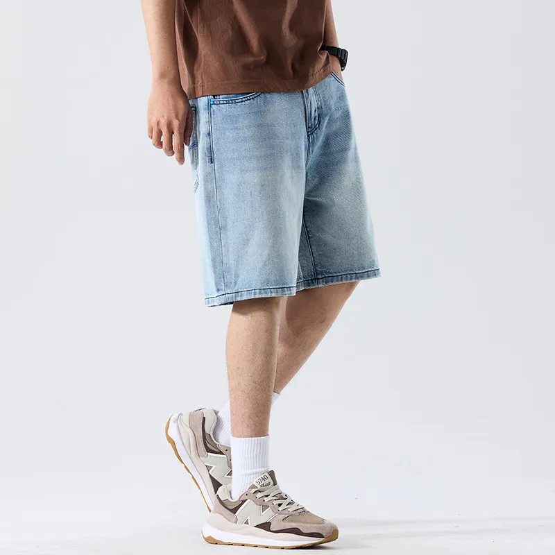 SANTASTIC Denim Shorts Men Blue-5