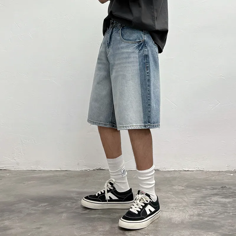 SANTASTIC Denim Shorts Unisex Blue-3