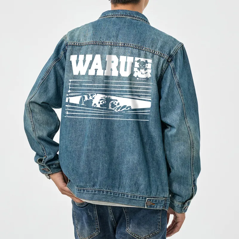 SANTASTIC Denim Jacket Men's Light Ice Blue-7