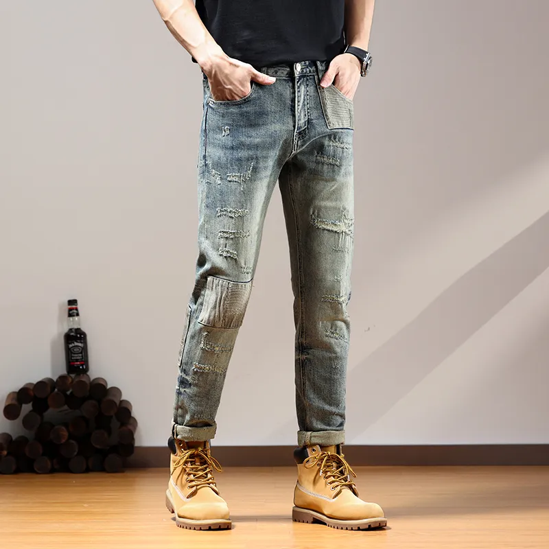SANTASTIC Jeans Men's Nostalgic Yellow-5