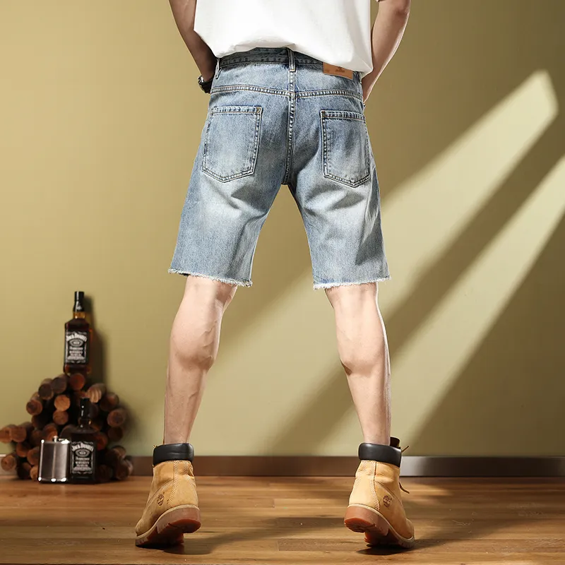 SANTASTIC Denim Shorts Men's Blue-6