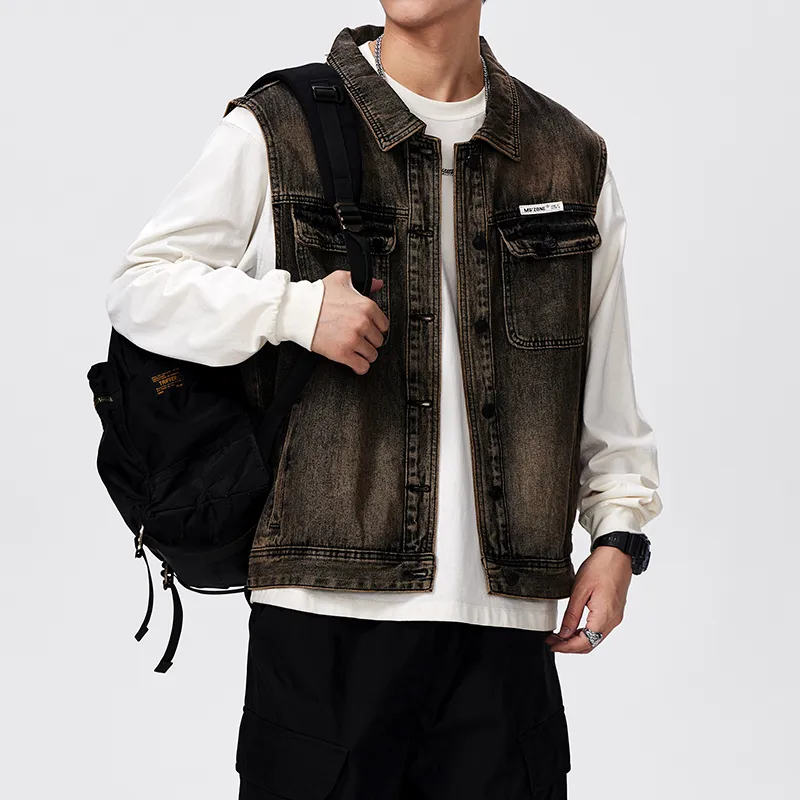 SANTASTIC Vests Men Vintage Yellow-6