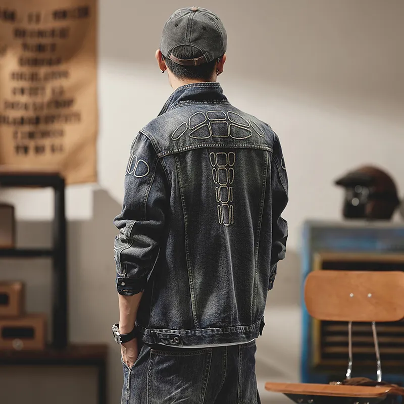 SANTASTIC SS24 Denim Jacket Men's Blue-3