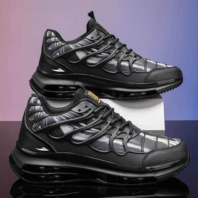 Kuding Breathable Height Increase Mid Top Casual Shoes Men's-1