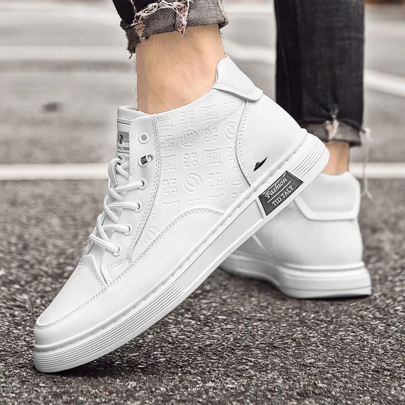 Kuding Warm Anti-Slip And Wear-Resistant High-Top Skateboard Shoes Men's-6