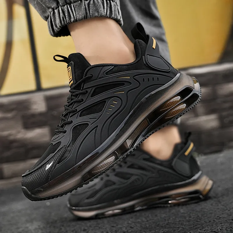 Kuding Cushioned Slip-Resistant Abrasion-Resistant Low-Top Air Cushion Casual Running Shoes Men's-2