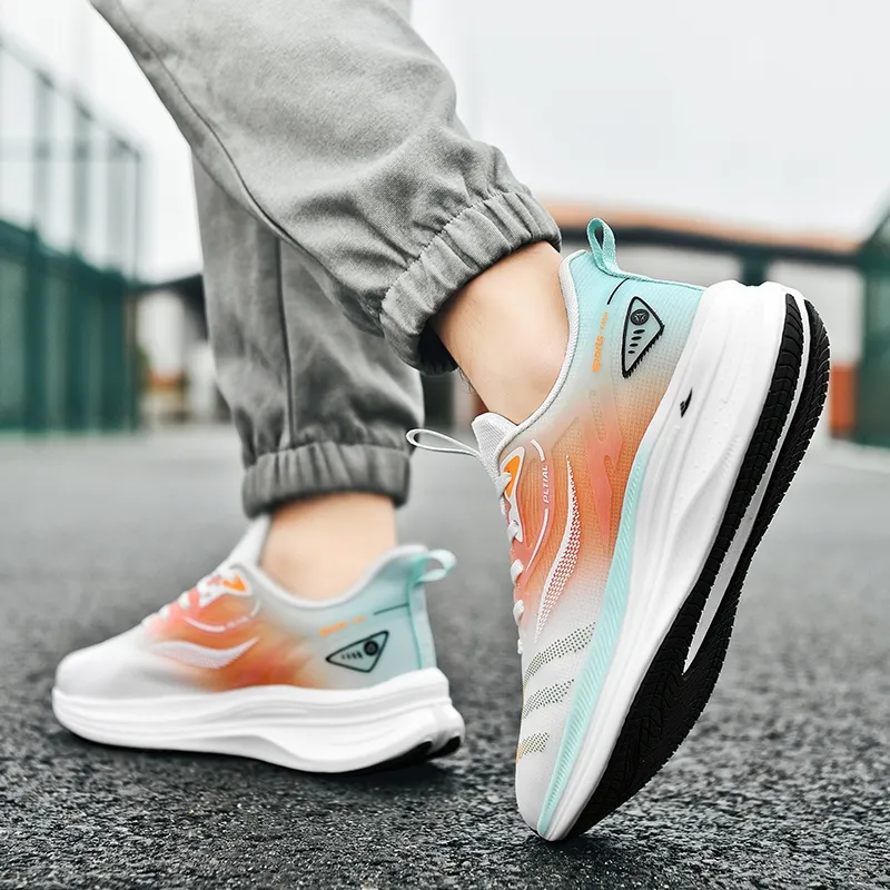 Kuding Cushioned Slip-Resistant Rebound Low-Top Training Running Shoes Men's-4