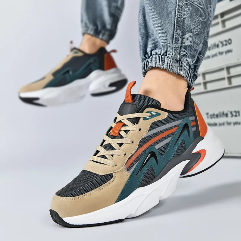 Kuding Breathable Lightweight Low-Top Casual Shoes Men's-10