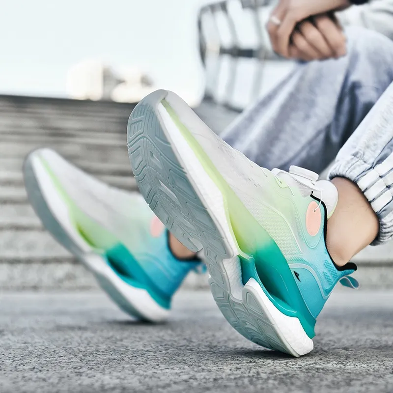 Kuding Anti Slip And Wear Resistant Lightweight Cushioning Low Top Running Shoes Unisex-2
