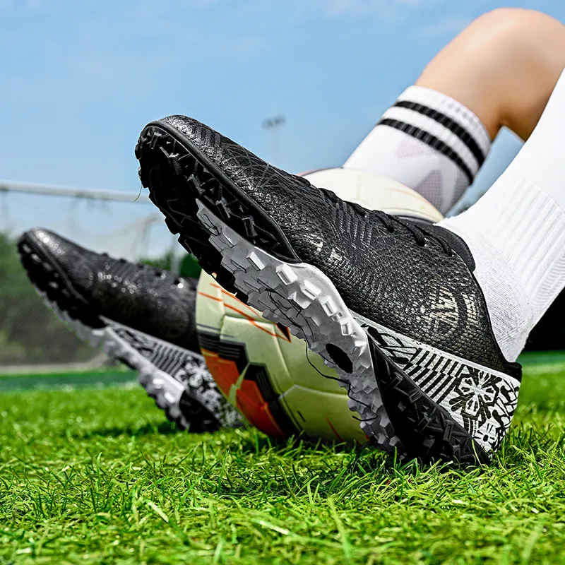 Kuding Soft Ground Firm Ground Anti Slip Wear Resistant Soccer Shoes Unisex-9