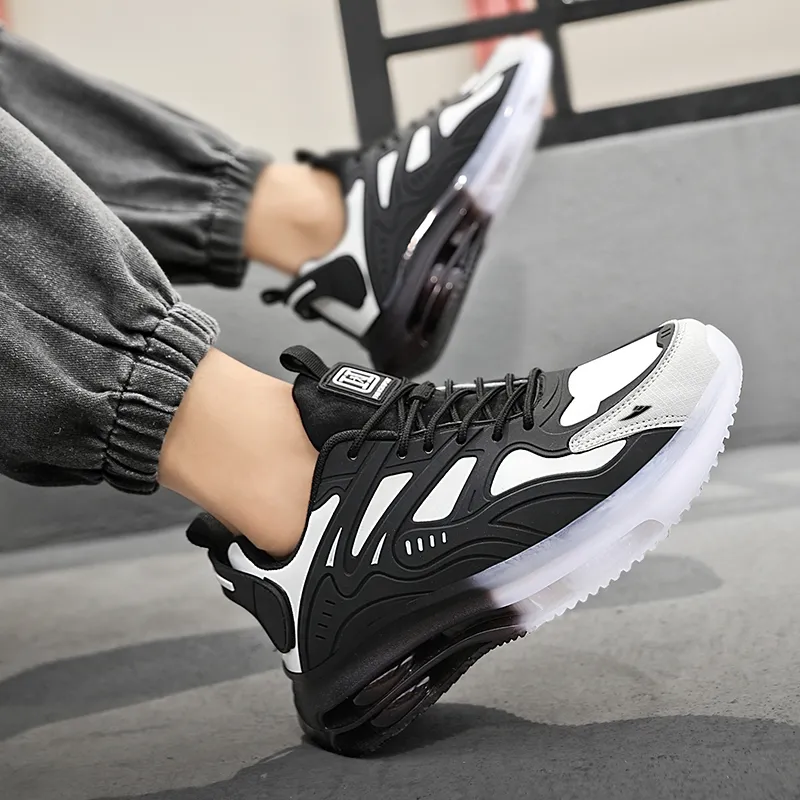 Kuding Cushioned Slip-Resistant Abrasion-Resistant Low-Top Air Cushion Casual Running Shoes Men's-11