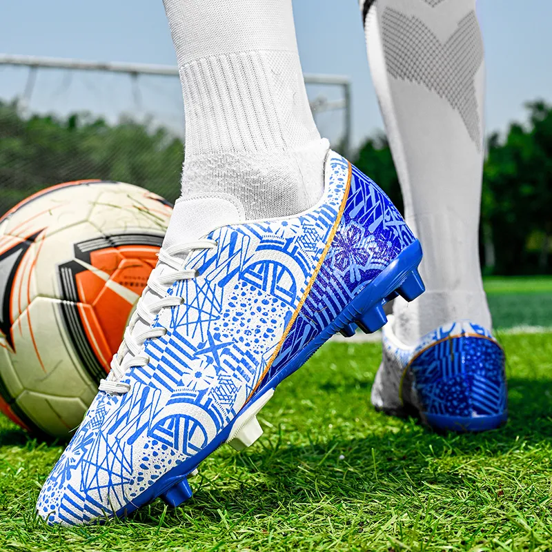 Kuding Soft Ground Firm Ground Anti Slip Wear Resistant Soccer Shoes Unisex-25