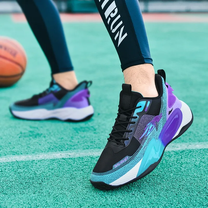 Kuding Cushioning Anti-Slip And Wear-Resistant Breathable Rebound Mid-Top Basketball Shoes Unisex-8