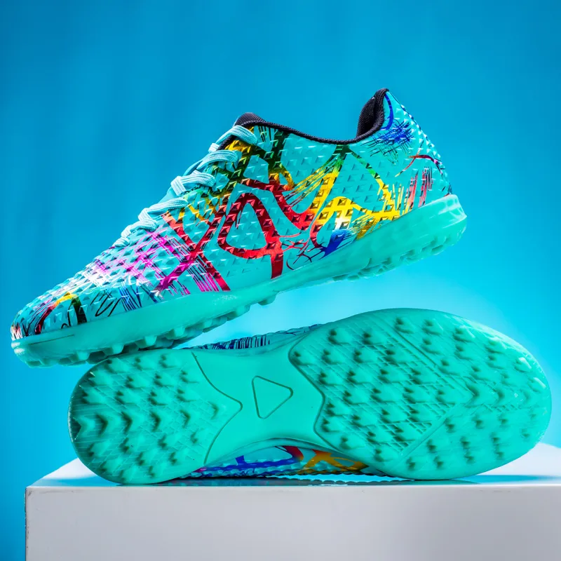 Kuding Soft Ground Firm Ground Artificial Ground Natural Ground Anti-Slip Wear-Resistant Soccer Shoes Unisex-13