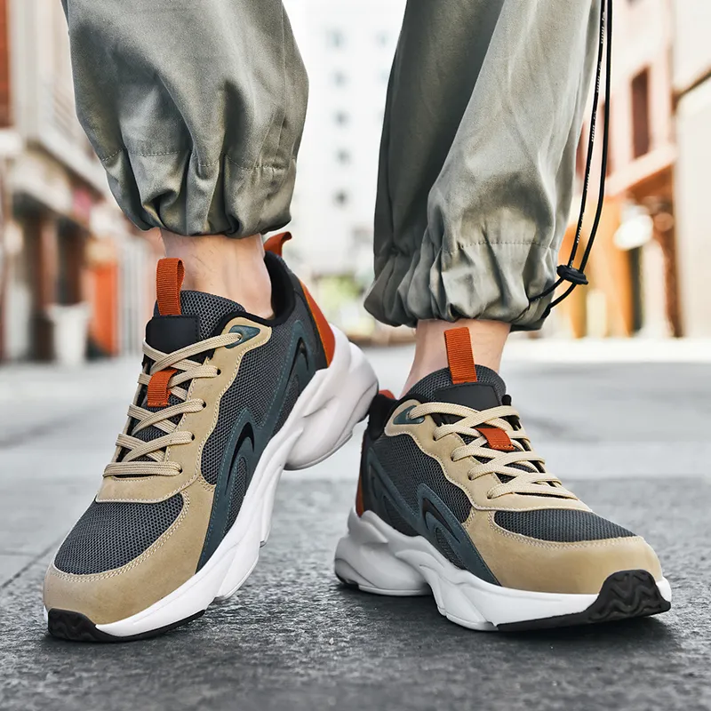 Kuding Breathable Lightweight Low-Top Casual Shoes Men's-9