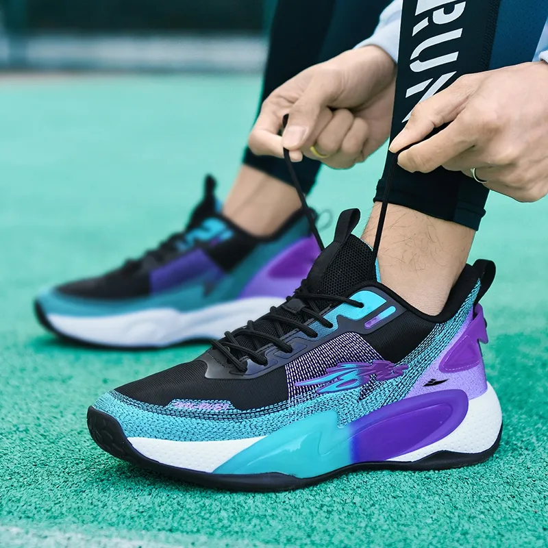 Kuding Cushioning Anti-Slip And Wear-Resistant Breathable Rebound Mid-Top Basketball Shoes Unisex-7