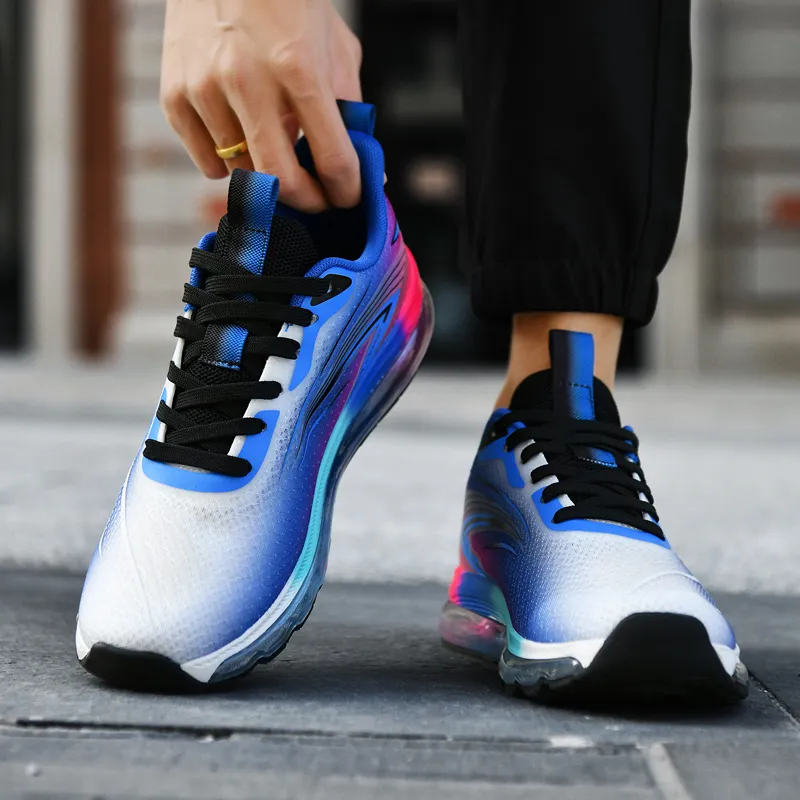 Kuding Cushioned Wear Resistant Breathable Lightweight Low Top Running Shoes Men's-8