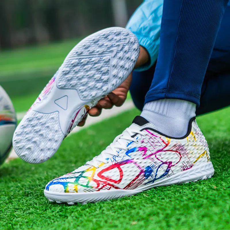 Kuding Soft Ground Firm Ground Artificial Ground Natural Ground Anti-Slip Wear-Resistant Soccer Shoes Unisex-5