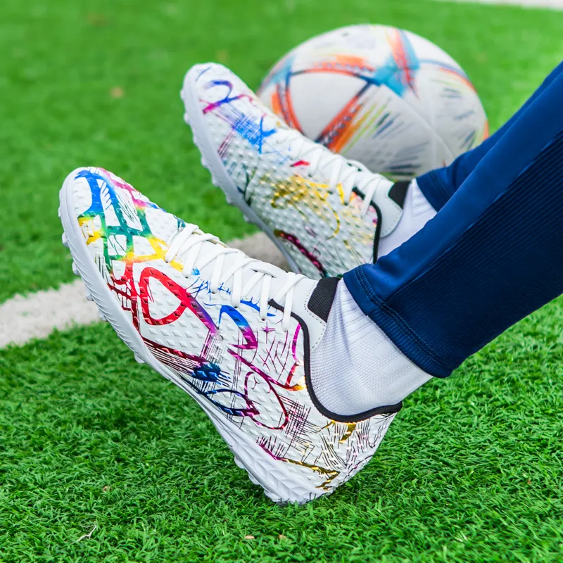 Kuding Soft Ground Firm Ground Artificial Ground Natural Ground Anti-Slip Wear-Resistant Soccer Shoes Unisex-1