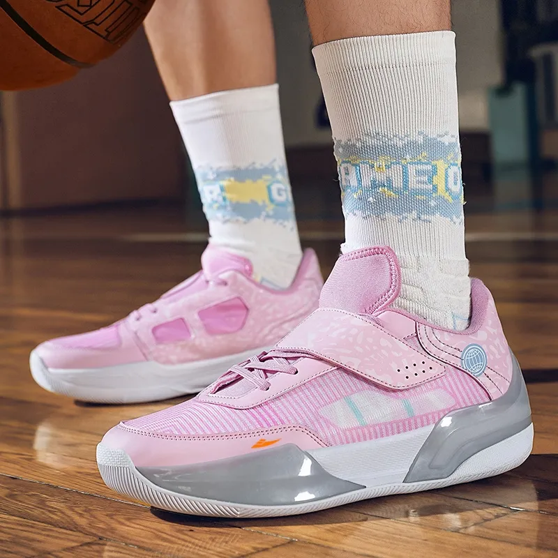 Kuding Cushioned Slip-Resistant Abrasion-Resistant Low-Top Basketball Shoes Unisex-3