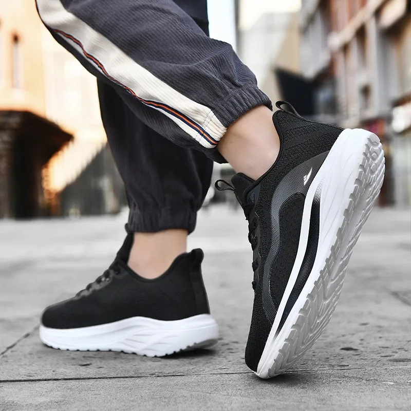 Kuding Casual Shoes Men Low Top Orange Moon/Black/Black White-13
