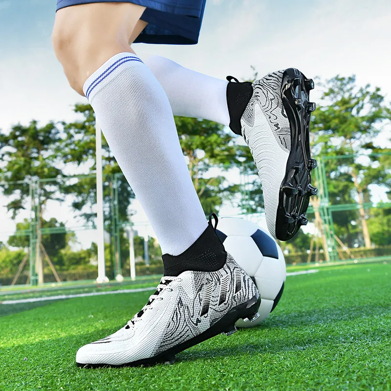 Kuding Cushioning Anti Slip And Wear Resistant Breathable Coverage Soccer Shoes Unisex-7