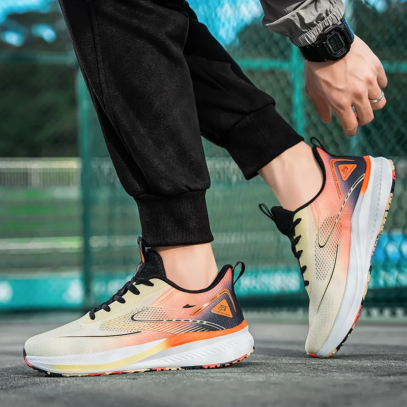 Kuding Cushioning, Slip Resistant, Abrasion Resistant, Lightweight Low Top Running Shoes Men's-8