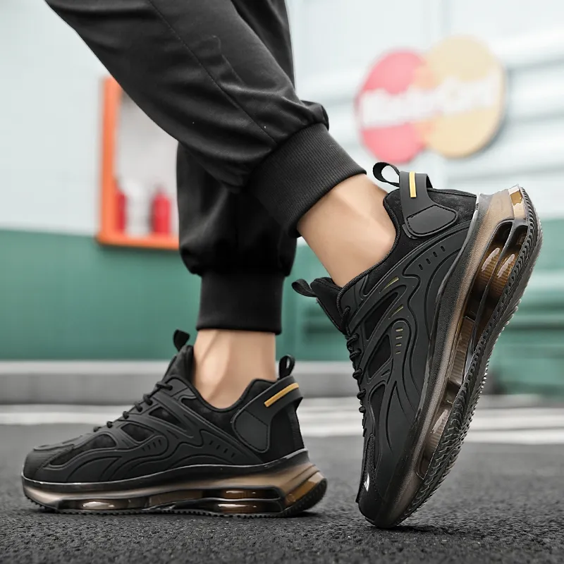 Kuding Cushioned Slip-Resistant Abrasion-Resistant Low-Top Air Cushion Casual Running Shoes Men's-4