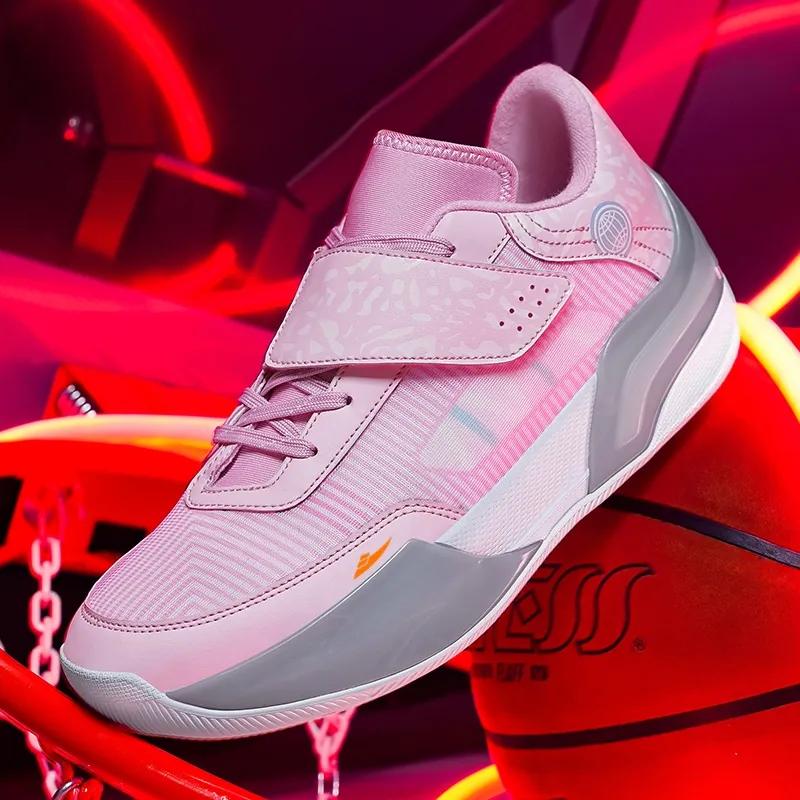 Kuding Cushioned Slip-Resistant Abrasion-Resistant Low-Top Basketball Shoes Unisex-1
