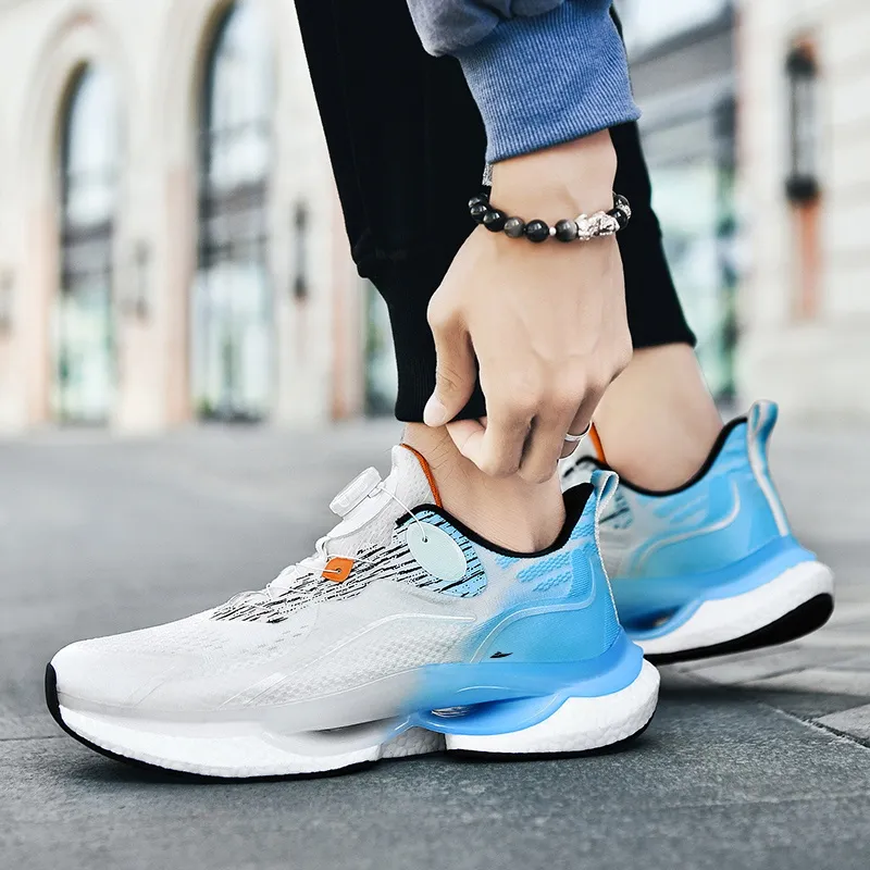 Kuding Anti Slip And Wear Resistant Lightweight Cushioning Low Top Running Shoes Unisex-13