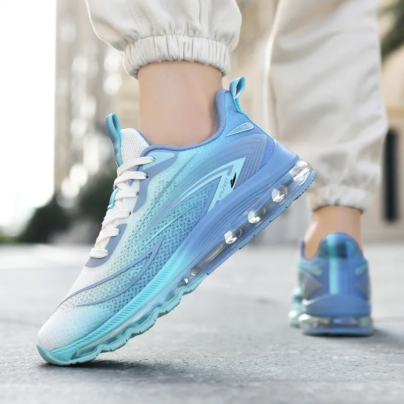 Kuding Cushioned Wear Resistant Breathable Lightweight Low Top Running Shoes Men's-13
