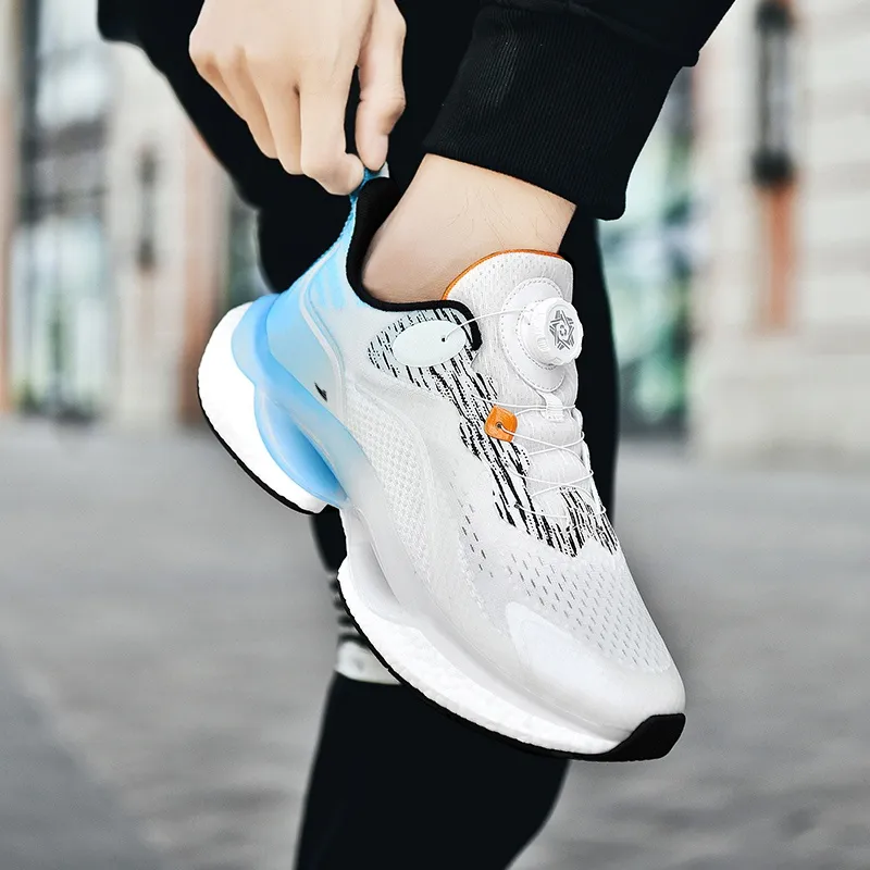 Kuding Anti Slip And Wear Resistant Lightweight Cushioning Low Top Running Shoes Unisex-14