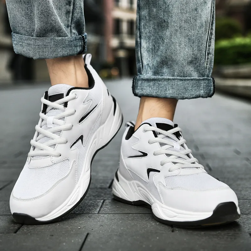 Kuding Anti-Slip And Wear-Resistant Breathable Low-Top Chunky Sneakers Men's-9