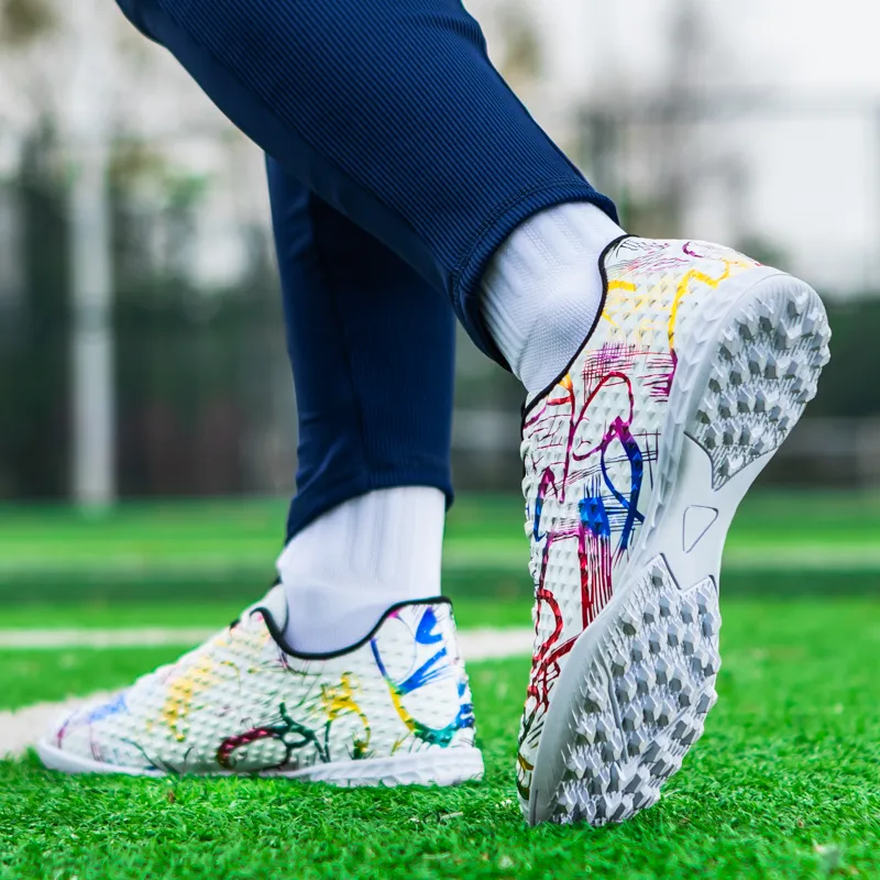 Kuding Soft Ground Firm Ground Artificial Ground Natural Ground Anti-Slip Wear-Resistant Soccer Shoes Unisex-3