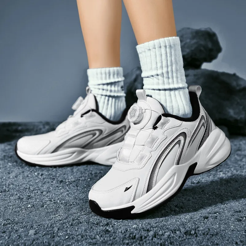 Kuding Anti-Slip Wear-Resistant Water-Resistant Warm Low-Top Casual Shoes Unisex-1