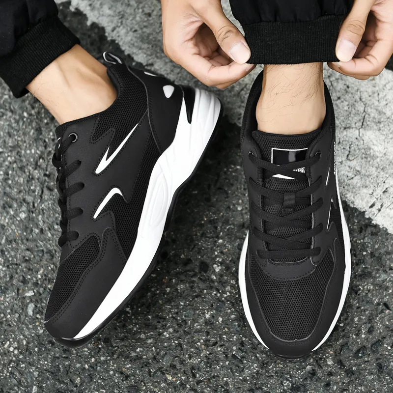 Kuding Anti-Slip And Wear-Resistant Breathable Low-Top Chunky Sneakers Men's-4